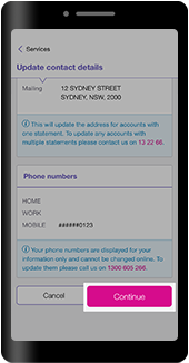 Update your contact details Update your contact details