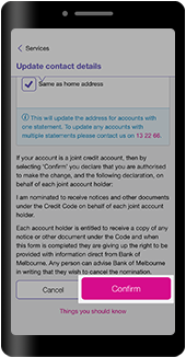 Update your contact details Update your contact details