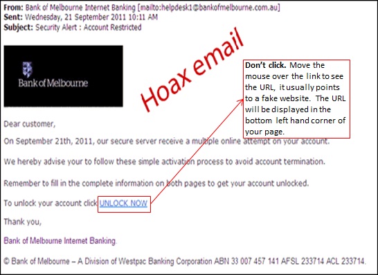 Hoax email sample Hoax email sample
