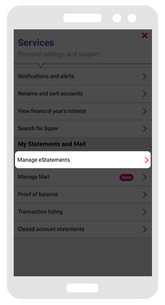 Manage statements Manage statements