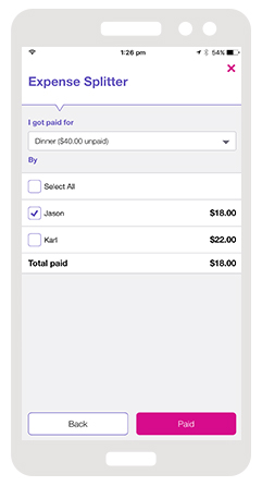 Keep track of who's paid you back Keep track of who's paid you back